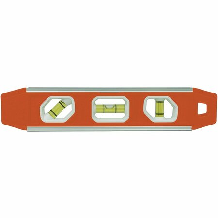 JOHNSON LEVEL 9 In. Aluminum Reinforced Magnetic Torpedo Level 1421-0900